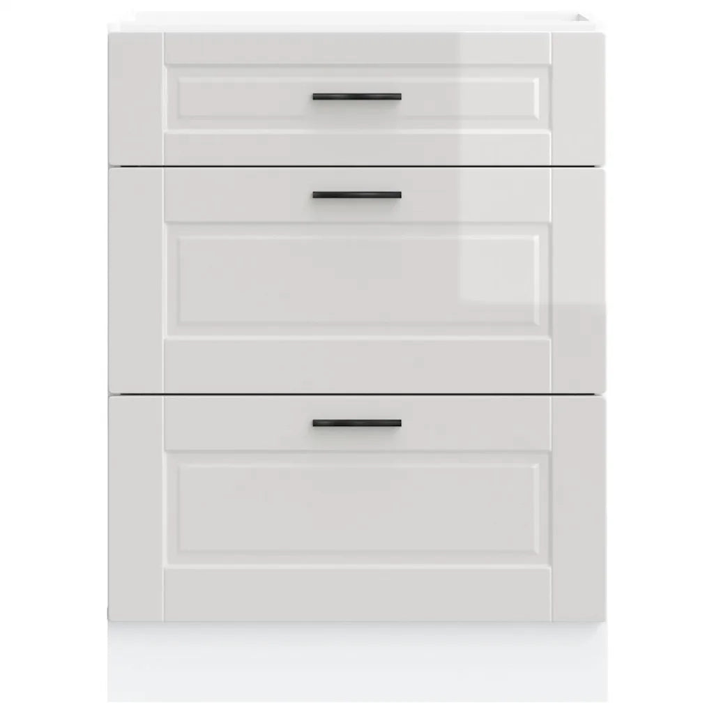 Mobiletto da cucina "Porto" Bianco lucido in legno ingegnerizzato 854261