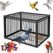 Vogalario - Cassetta per colombi 43,2 x 33,3 x 26 cm - Cassetta per colombi per interni - Cassetta per colombi per colombi - Duraturo - Sicuro per colombi - Resistente alla ruggine acciaio