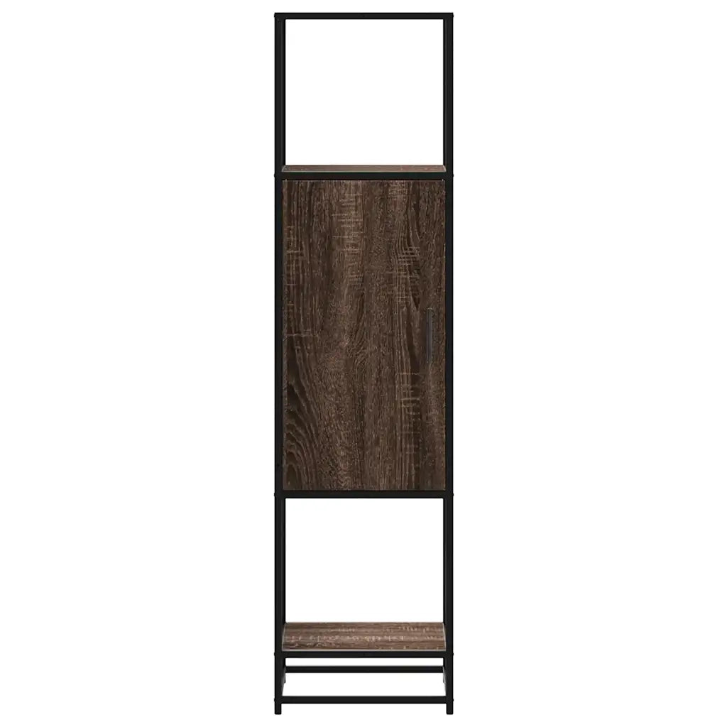 Credenza Rovere Marrone 35,5x35x139cm Legno Multistrato Metallo 849038