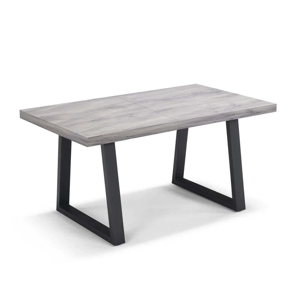 Tavolo da pranzo allungabile Cemento 145x85 MADE IN ITALY modello GOYA fino a 195 CM per sala da pranzo, cucina e soggiorno, design moderno con top in melaminico