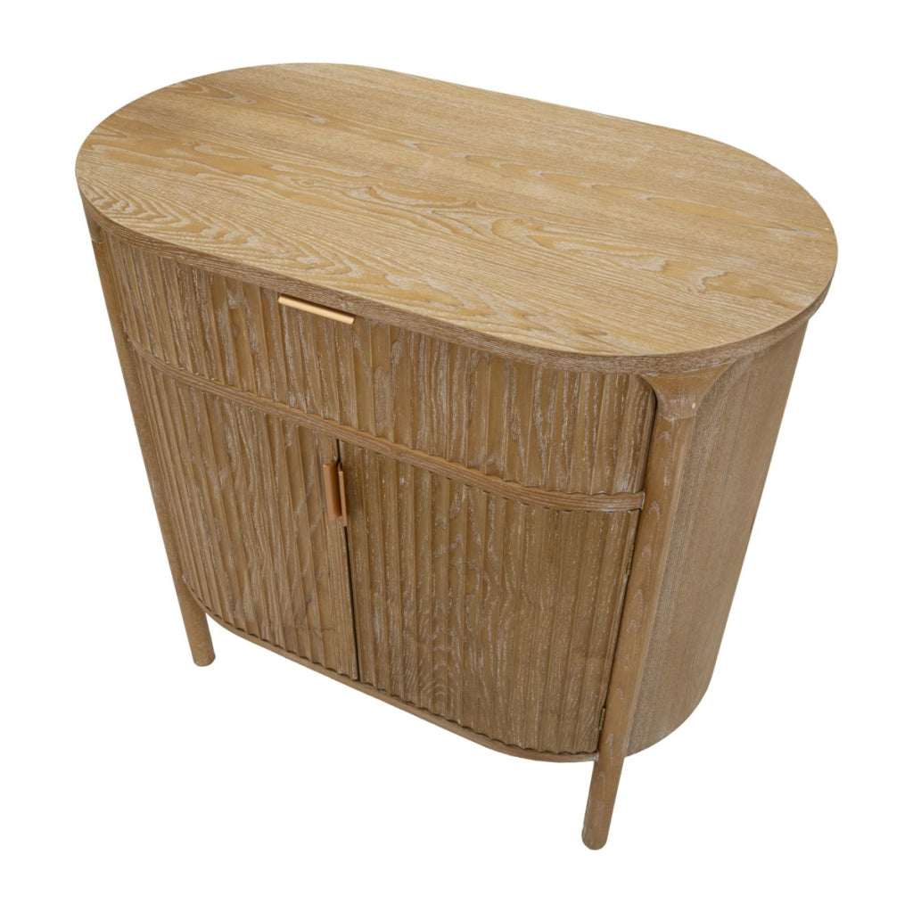 Credenza VKH767, Marrone, Legno, 81x46x82 cm