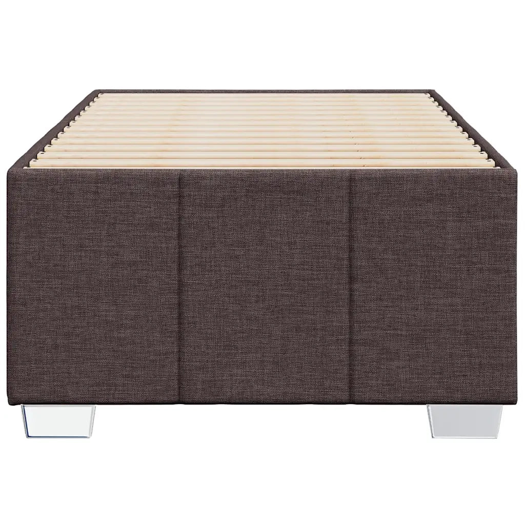 Giroletto senza Materasso Marrone Scuro 90x200 cm Tessuto
