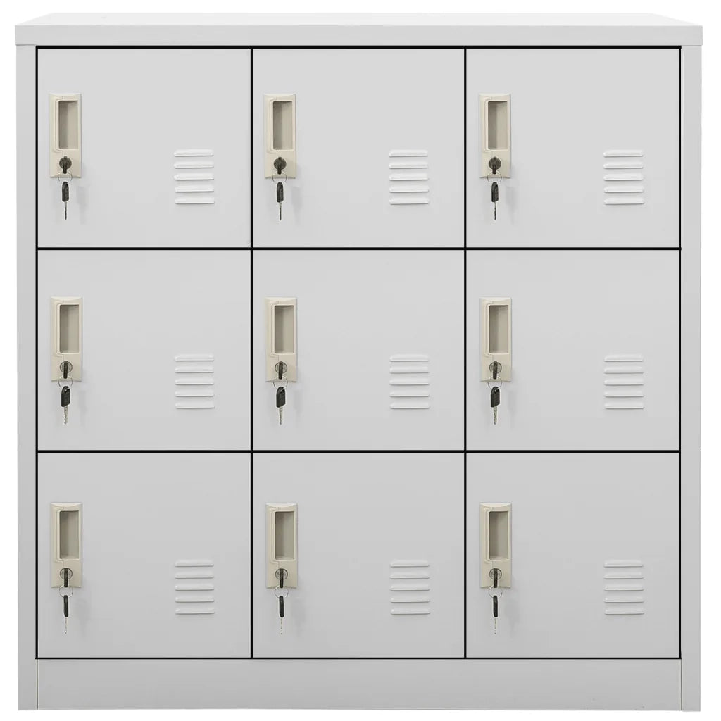 Armadietto con Chiave Grigio Chiaro 90x45x92,5 cm in Acciaio cod mxl 53140