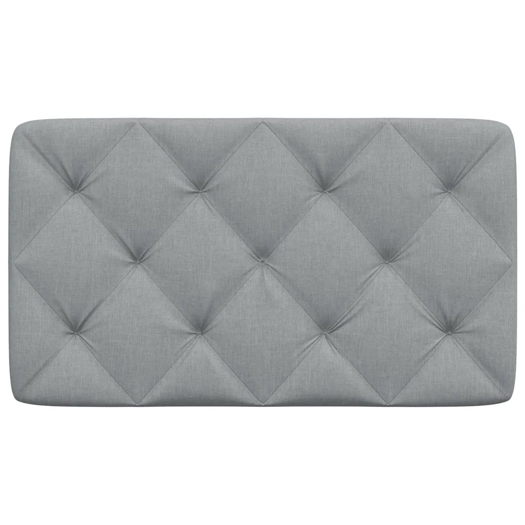 Cuscino Testiera Grigio Chiaro 90 cm in Tessuto
