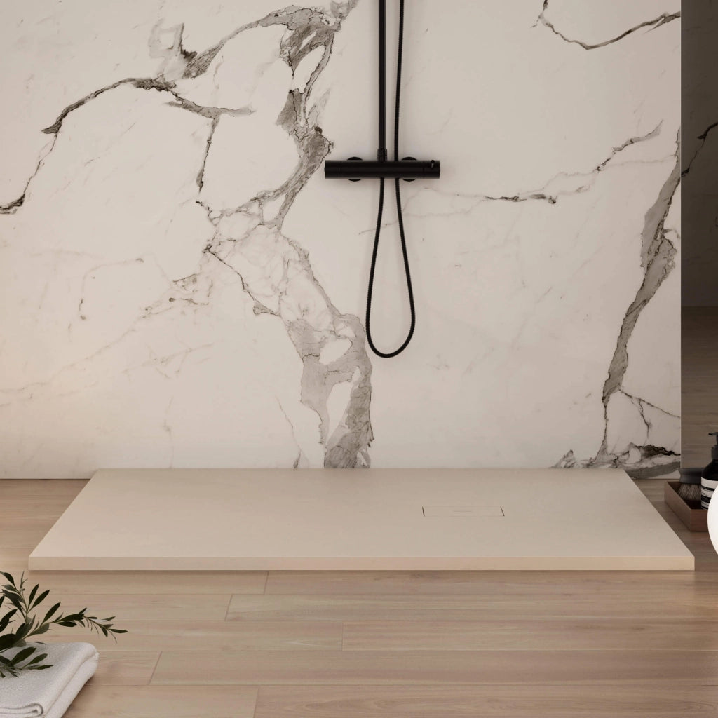 Piatto Doccia in Pietra 100x120 cm Bonussi Manila Crema
