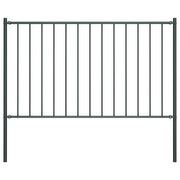 Pannello Recinzione Pali Acciaio Verniciato 1,7x0,75m Antracite cod mxl 57959