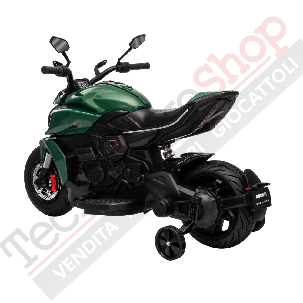 Tecnobike Shop - Moto Elettrica per Bambini Licenza Ufficiale Ducati Diavel 12V