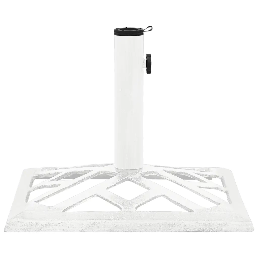 Base per Ombrellone Bianca 44x44x31 cm in Ghisa 317761