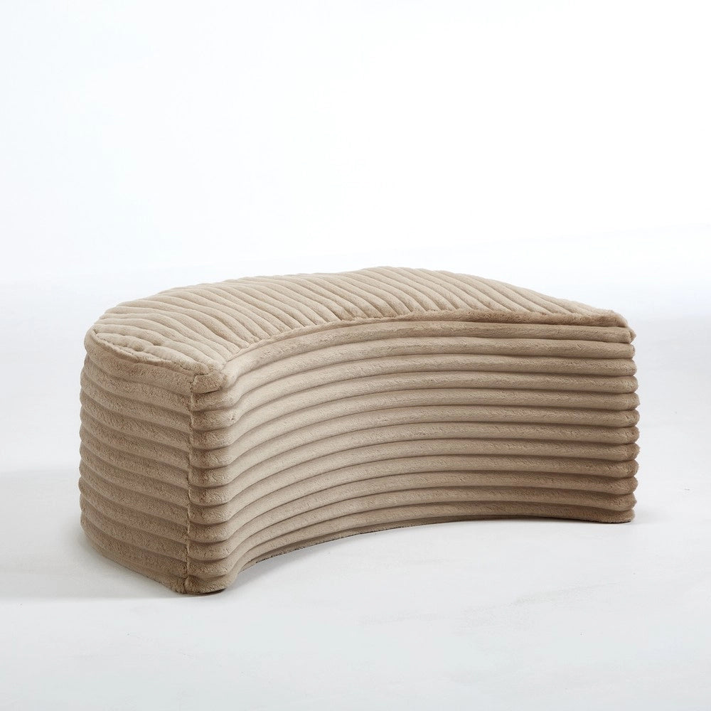 Divano letto ¨C Minimal ¨C tessuto imbottito con pouf
