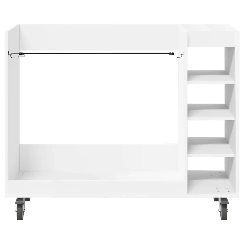 Armadio per Golf con ruota Tinta unita Bianco 120 x 45 x 98 cm