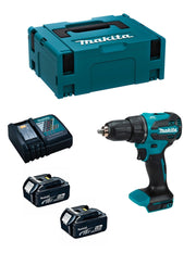 Trapano a Percussione MAKITA DHP490RTJ (2 x 5,0 Ah + DC18RC + MAKPAC 2)