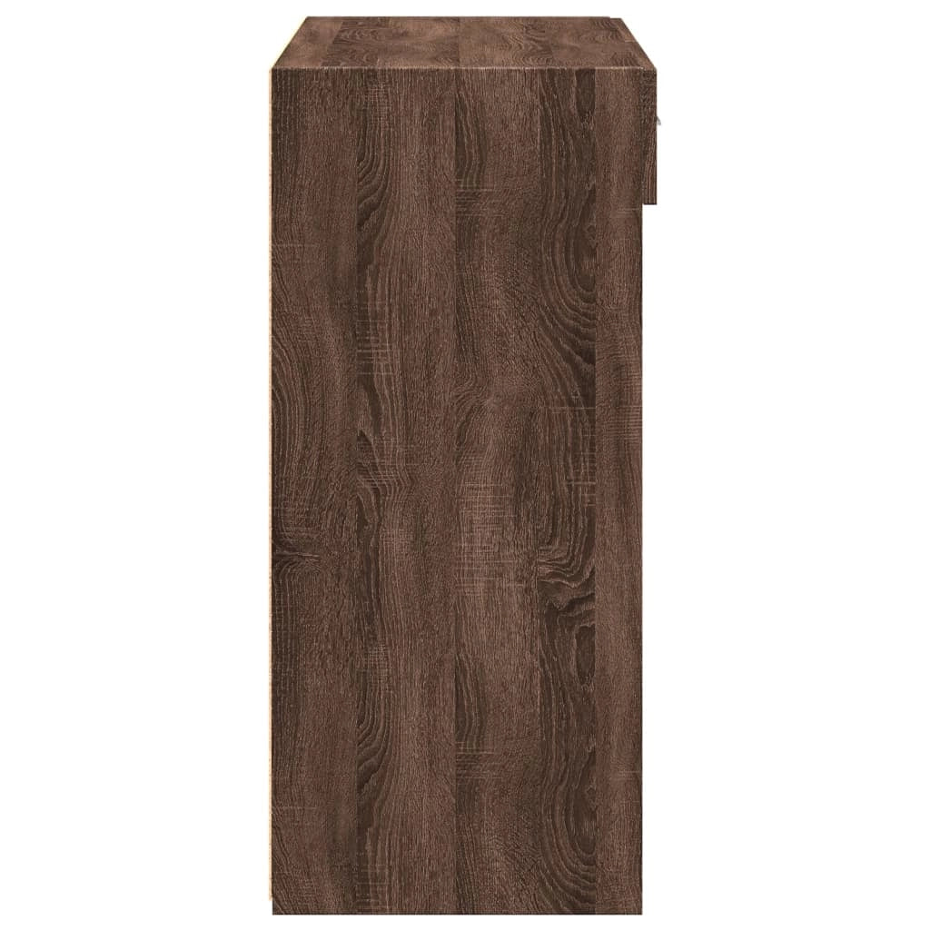 Buffet credenza cassettiera armadio mobile contenitore organizer per cucina soggiorno salotto 80 x 42,5 x 93 cm legno ingegnerizzato marrone 02_0031433