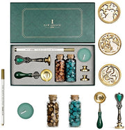 Set di sigillatura con timbro e inchiostro per sigillatura per inviti e confezioni di regalo