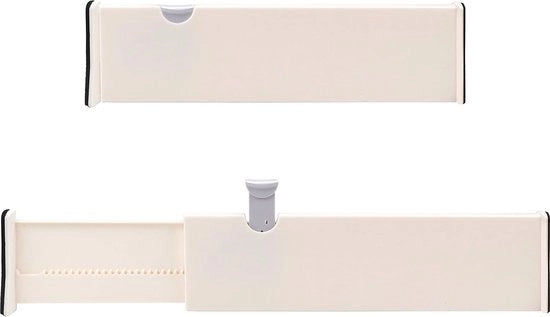 Organizzatori di archiviazione in plastica, sistema di divisione a espansione verticale, adatto per cucina, ufficio, comodino e molti altri spazi