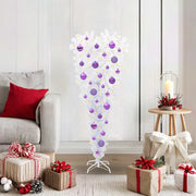 Albero di Natale artificiale Bianco 120 cm PVC e Acciaio 3426694