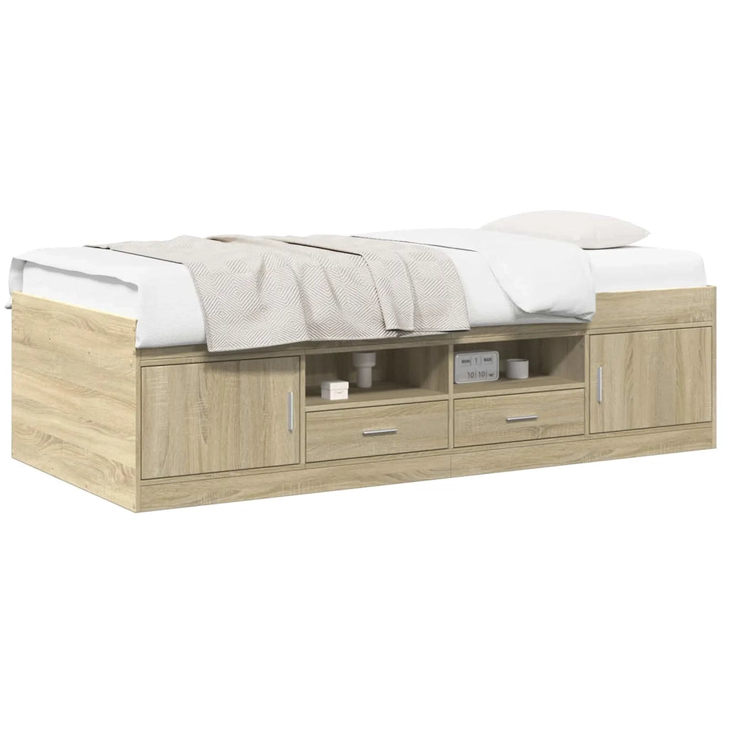 Telaio del letto con storage Rovere Sonoma 80 x 200 cm 3429494