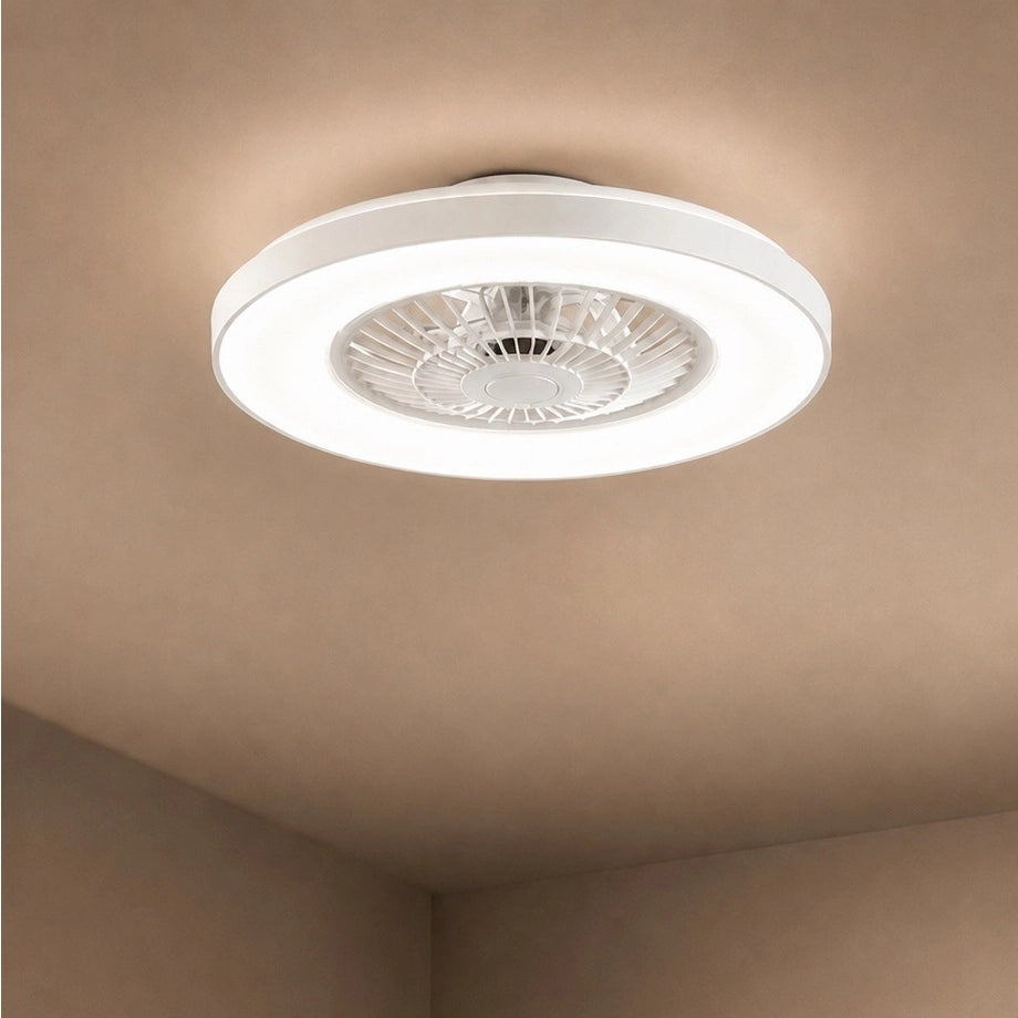 PLAFONIERA VENTILATORE GARBIN BIANCO CON SPEAKER