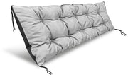 AIO FACTORY Cuscino da giardino impermeabile grigio chiaro 120x40 cm per panca in pallet