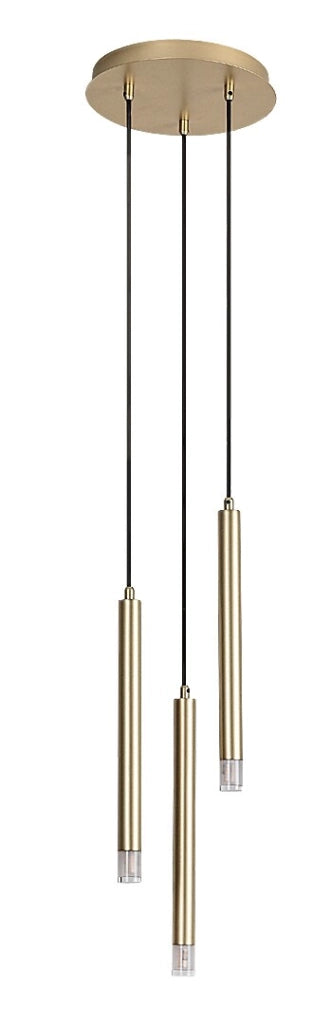 Lampada sospensione tonda moderna ottone Ramira 3xG9 Rabalux