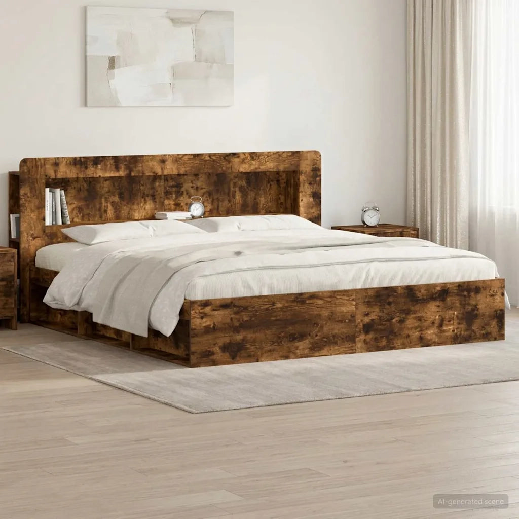 Testata del letto Rovere Fumo Legno ingegnerizzato 8001296