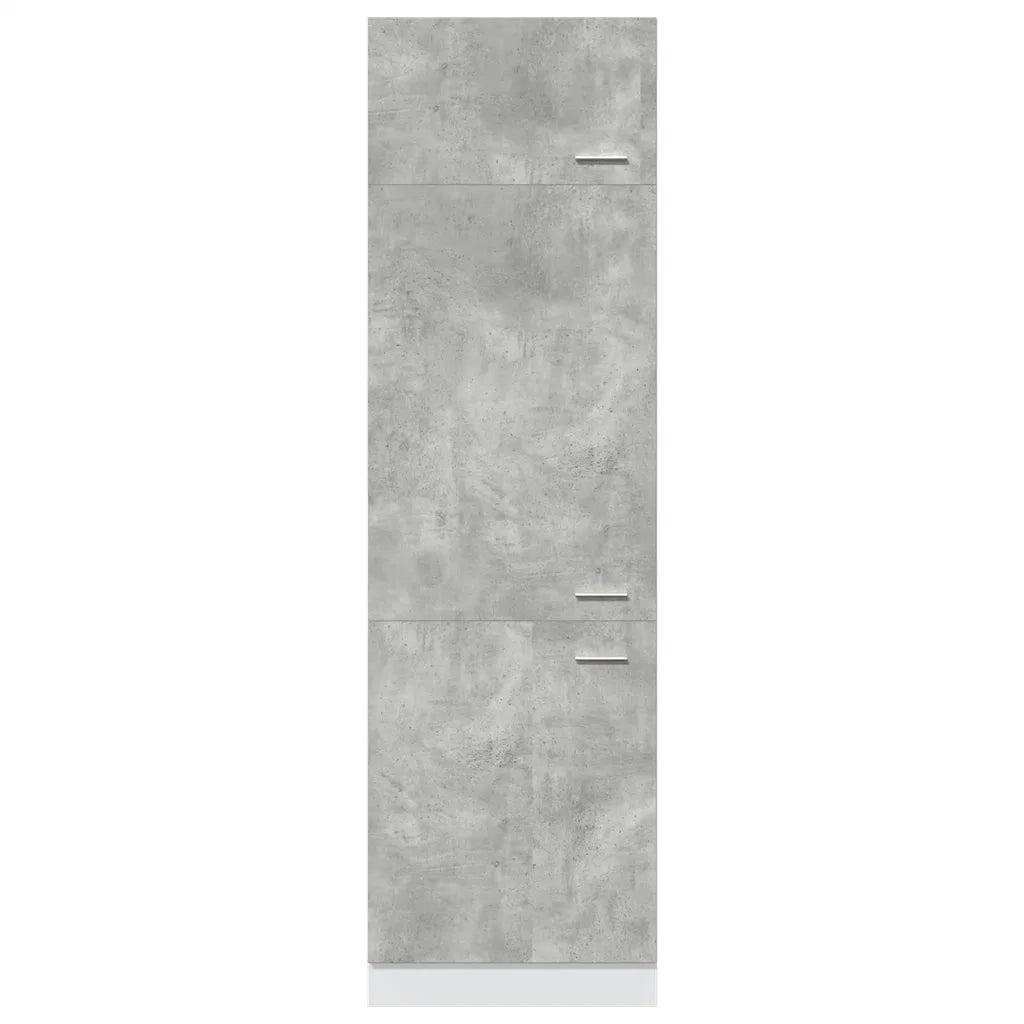 vidaXL Mobile per Frigo “Lyon” Grigio Cemento 60x57x207 cm