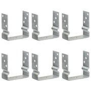 Picchetti per Recinzione 6 pz Argento 14x6x15cm Acciaio Zincatocod mxl 79680