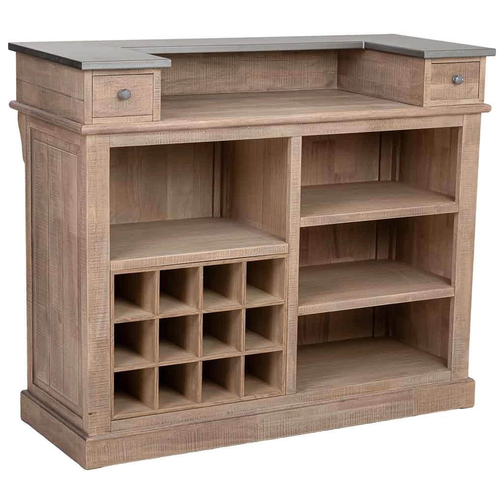 Bar in legno marrone 101x50x120h cm