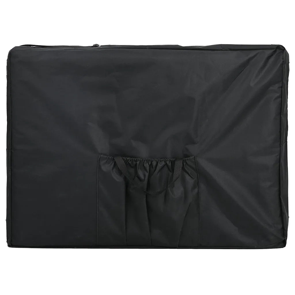 Lettino da Massaggio 4 Zone Telaio Alluminio Antracite 186x68cm 110176