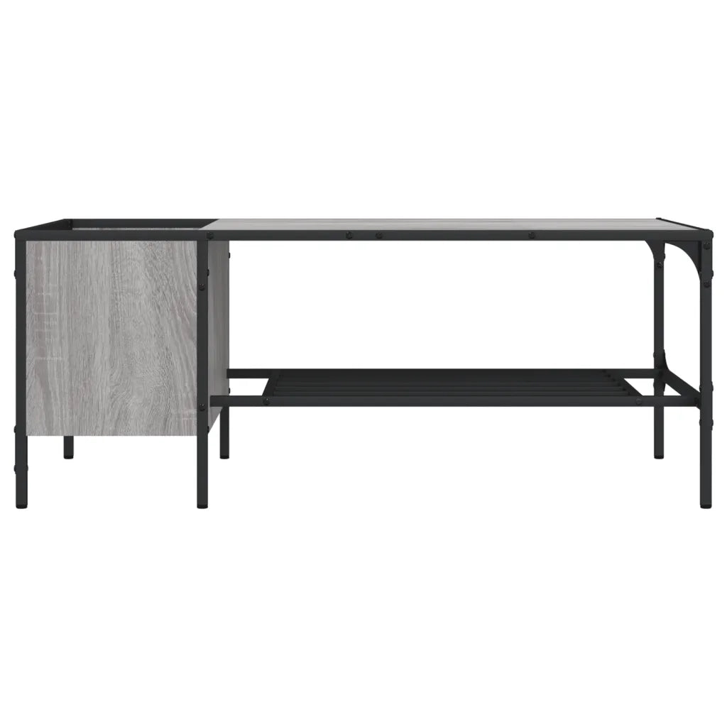 Tavolino Salotto Ripiano Grigio Sonoma 100x51x40cm Multistrato 837735