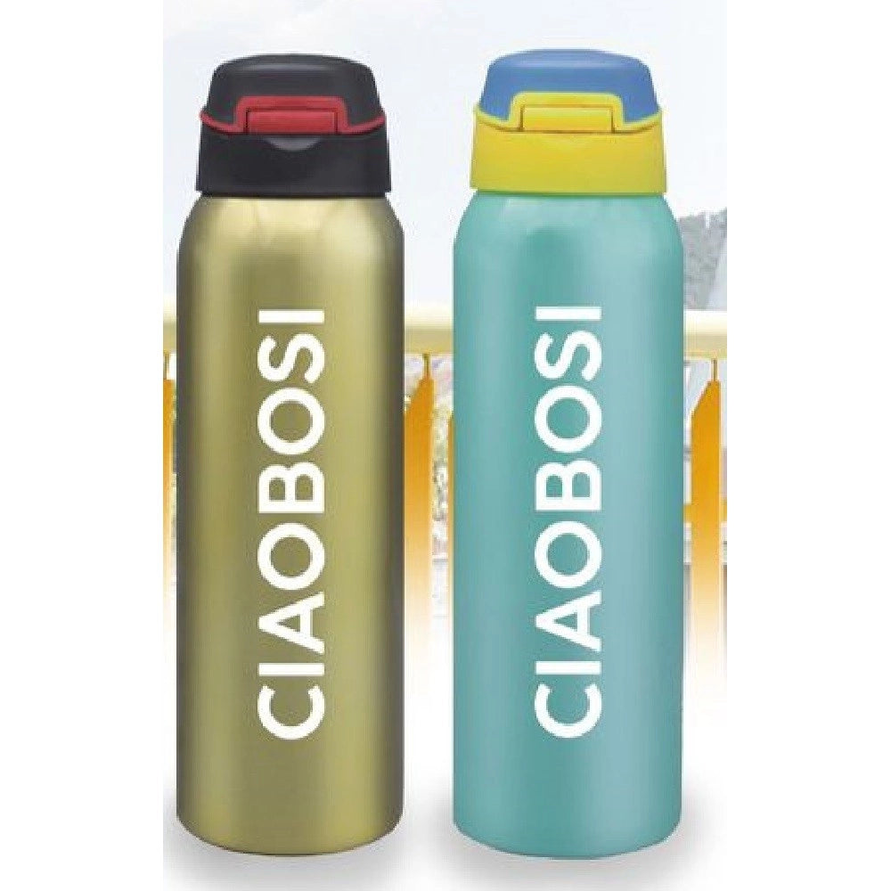 Trade Shop - Thermos Bottiglia Acciaio Termos 500ml Borraccia Termica Porta Vivande Tx-9075 -