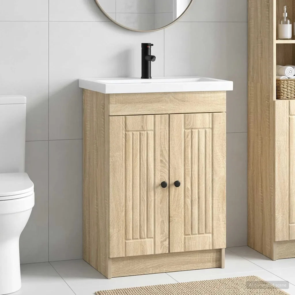 Set di mobili per il bagno Rovere Sonoma 56 x 37,5 x 81 cm 3404186