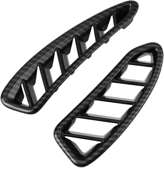 Kit di Finitura per Pannello di Controllo - Copertura in Fibra di Carbonio - Set a 2 pezzi - Compatibile con Hyundai Sonata 2020-2023 - Installazione Facile - Materiale Duraturo - Finitura Interna
