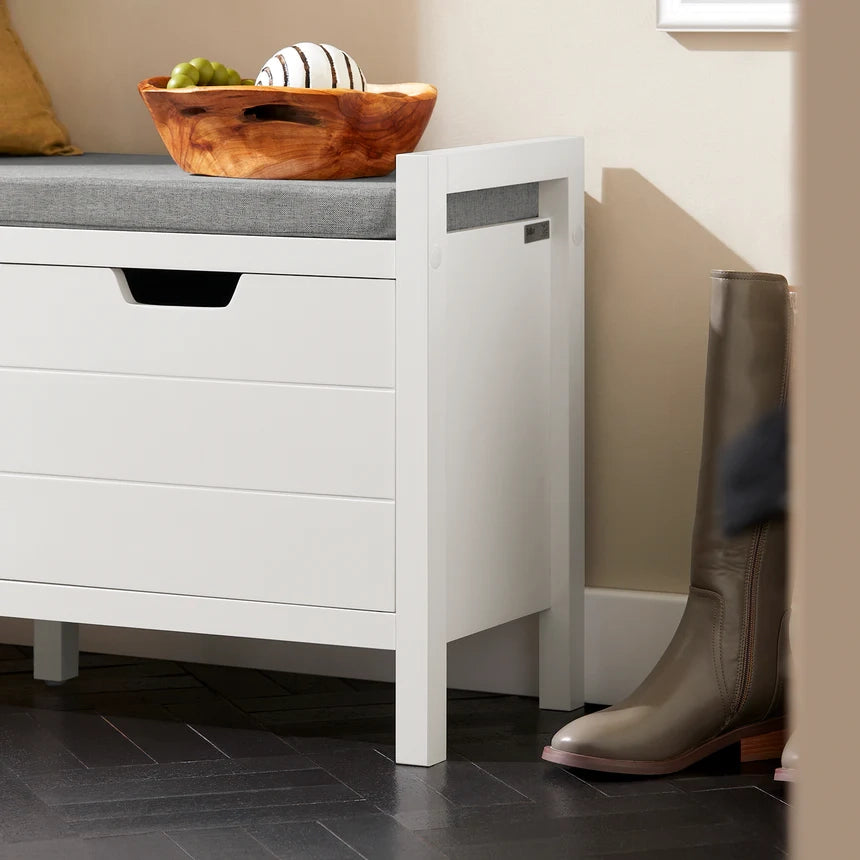 SoBuy Panca scarpiera 91x31x50cm FSR63-II-W