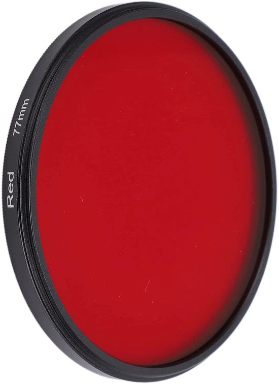 Filtro ottico per fotocamera Rood - Alta Definizione - Filtro per la correzione del colore - 77 mm - Trattamento nanometrico multistrato - Cassetta in lega di alluminio - Filtro per obiettivo
