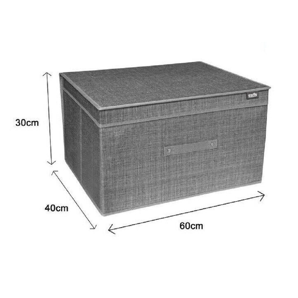 Trade Shop - Scatola Box Salvaspazio Portatutto Contenitore Organizer 60 X 40 X 30 Cm 69696 -