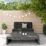 Set Salotto da Giardino 2 pz Grigio in Legno Massello di Pino 3186622