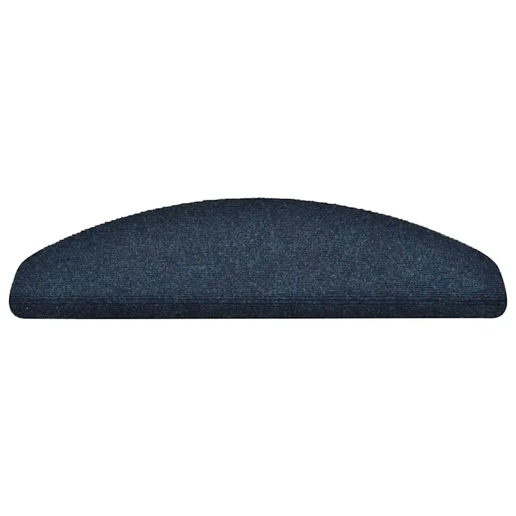 Tappetini per scale autoadesivi 15 pz 65x21x4 cm blu navy semicircolari grandi 322357