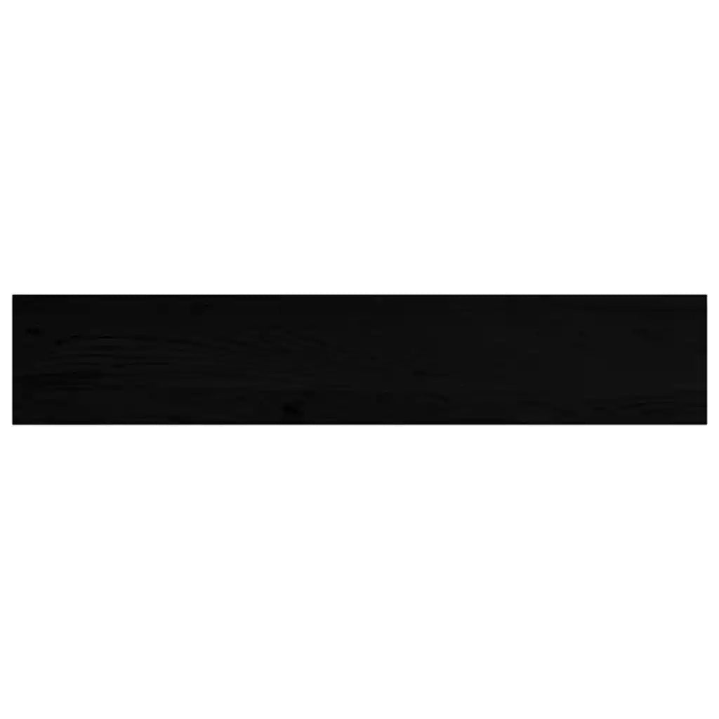 Davanzali 2 pz Marrone Scuro 80x15x2 cm Legno Massello Rovere