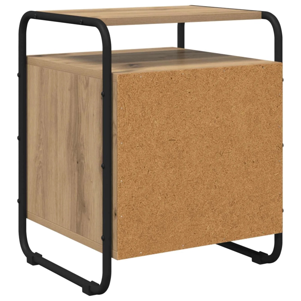Armadio da Notte 2 pz Rovere Artigianale Legno ingegnerizzato 8007622