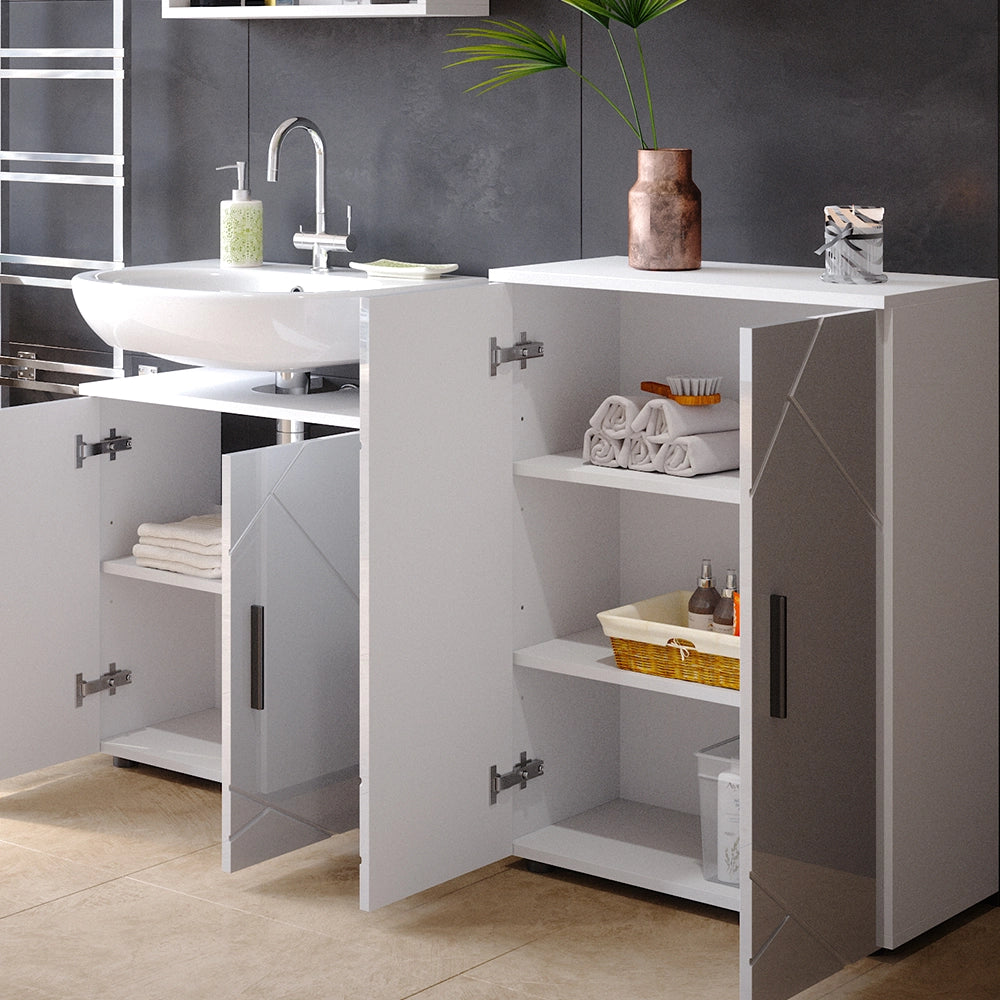 Vicco Mobiletto bagno Bianco lucido 60 x 81 cm