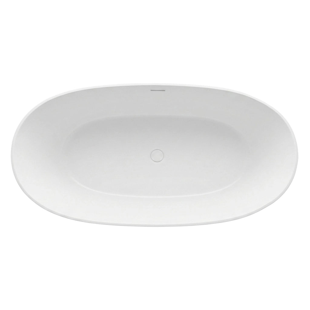 Vasca Da Bagno Freestanding In Acrilico Roma 170 Copritappo nero
