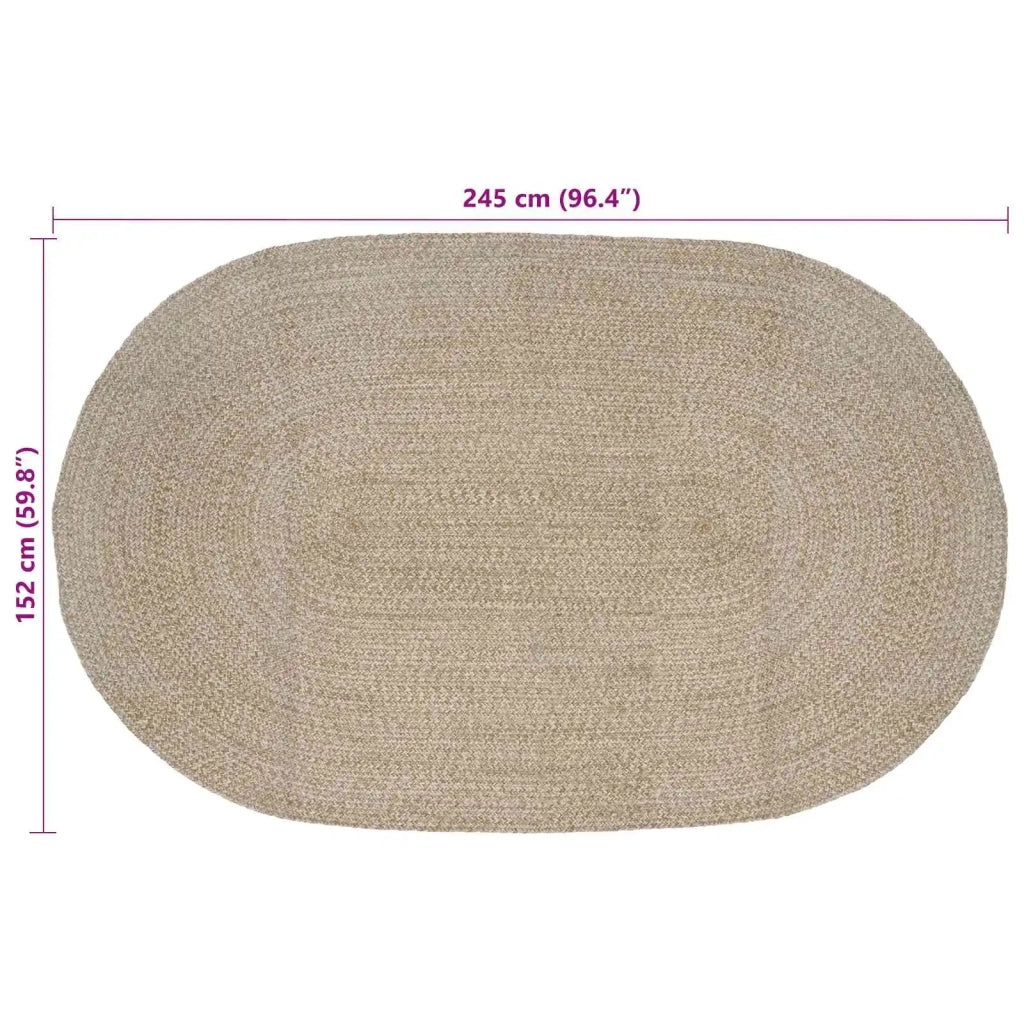 Tappeti per area Bianco 152 x 245 cm Juta 42010652