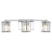 Applique bagno Divine Quoizel 3 luci cristallo cromo