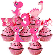Decorazioni per Cupcake - Dinosauri Tema - 24 Pezzi - Regali di Compleanno - Decorazioni per Cupcake - Decorazioni Dinosauri - Decorazioni per Torta - Decorazioni per Cake Opache