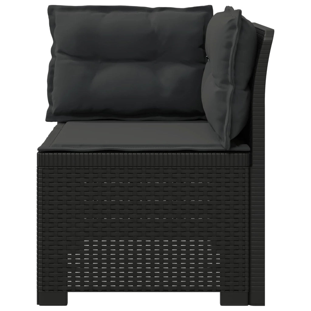 Divano da esterno-Divano da Giardino a 1 Posto con Cuscini Aspetto Rattan PP 256325