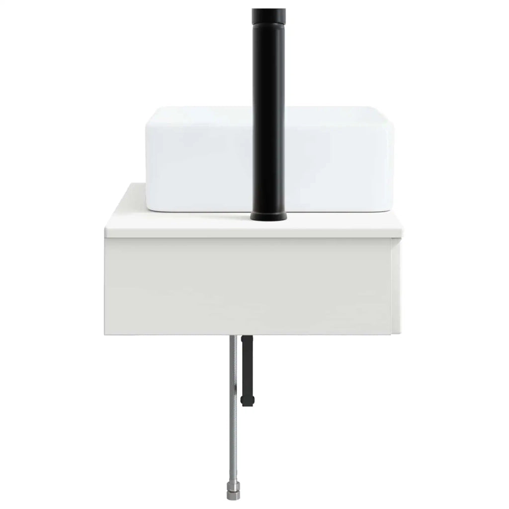 Lavabo da Parete Bianco 53 x 35 x 39 cm Legno ingegnerizzato