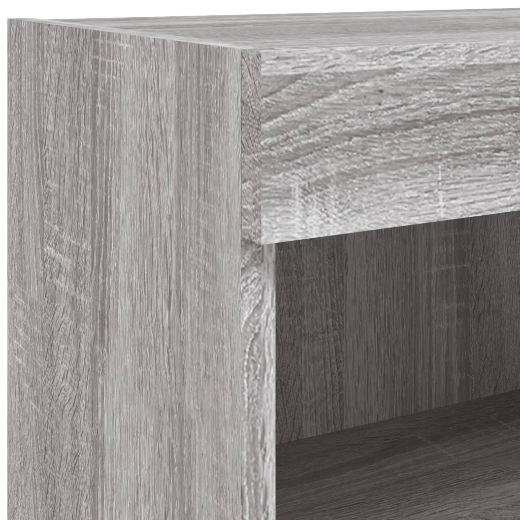 Mobili TV a Muro con LED 8pz Grigio Sonoma Legno Multistrato 3216638