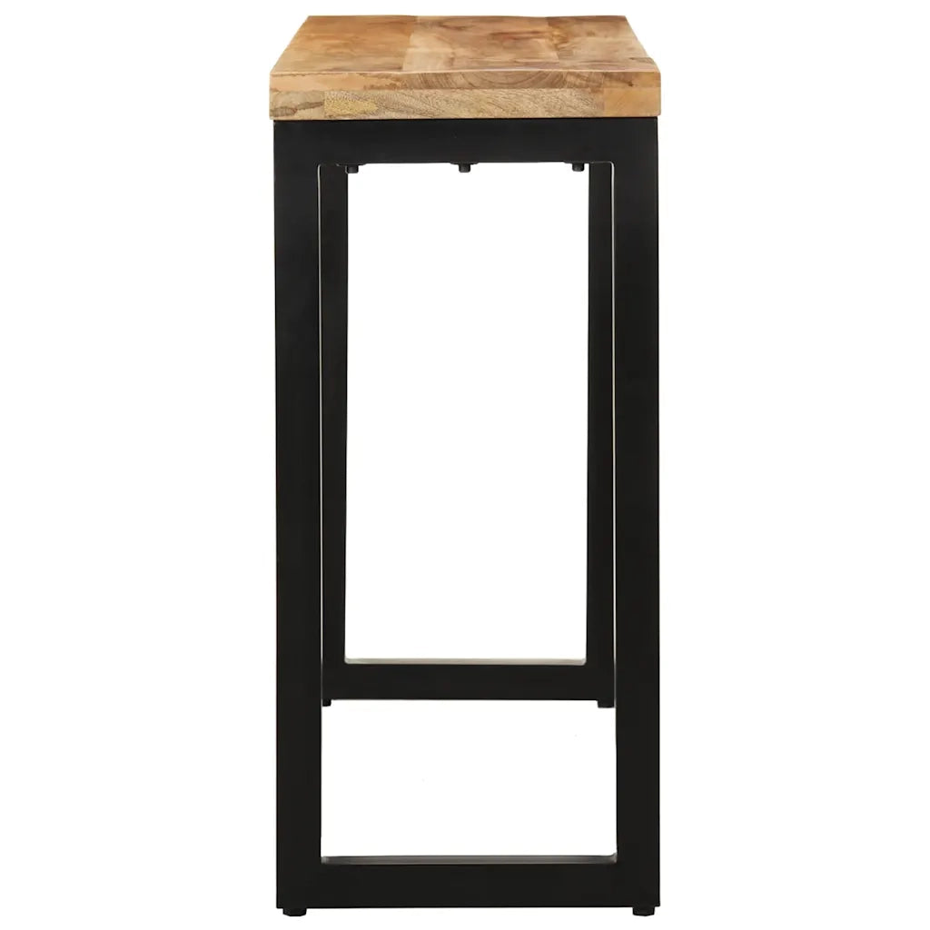 Tavolo Consolle | Tavolo d'Ingresso 110x35x76 cm in Legno Grezzo Massello di Mango