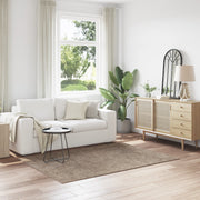 Tappeto Shaggy con retro in lattice Marrone 140x200 cm