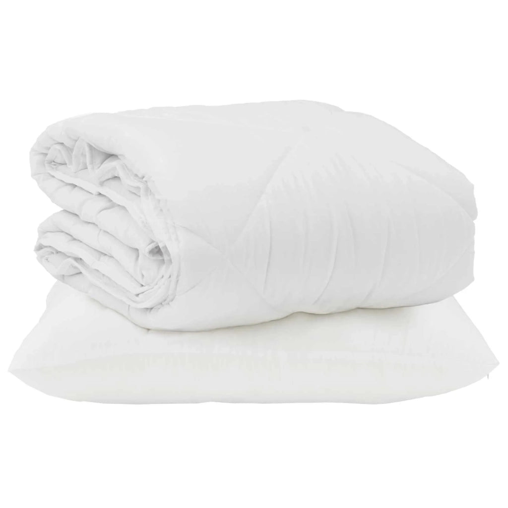 Piumone | Duvet Estivo con cuscino 2 pz Bianco Microfibra